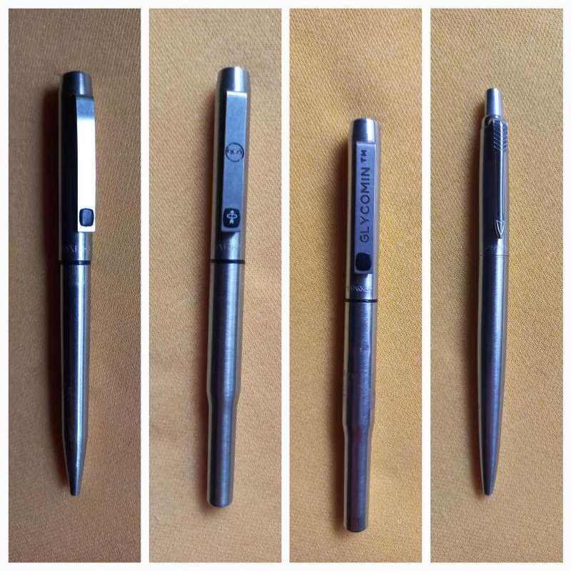 Vintage Parker stainless steel pen lot