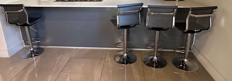 4 adjustable bar chairs for sale