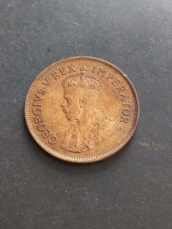 1934 SAU half penny