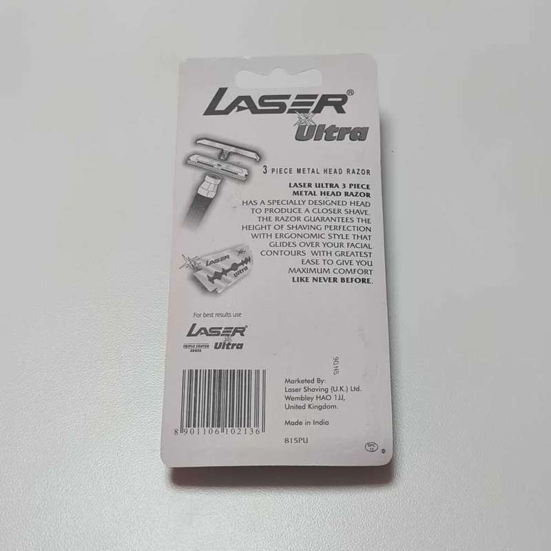 ItemLaser Ultra 3 Piece Metal Head Razor