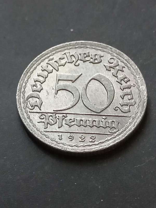 1922 Germany 50 Pfennig
