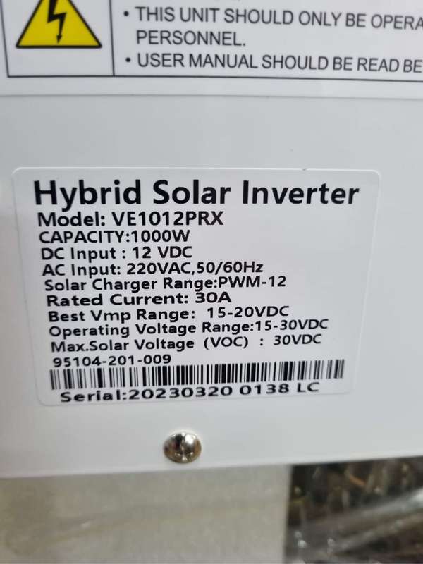 hybrid inverter 12v Inkwenkwezi  start 1000W