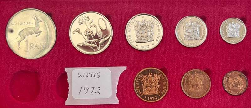 1972 RSA LONG PROOF SET. NO GOLD