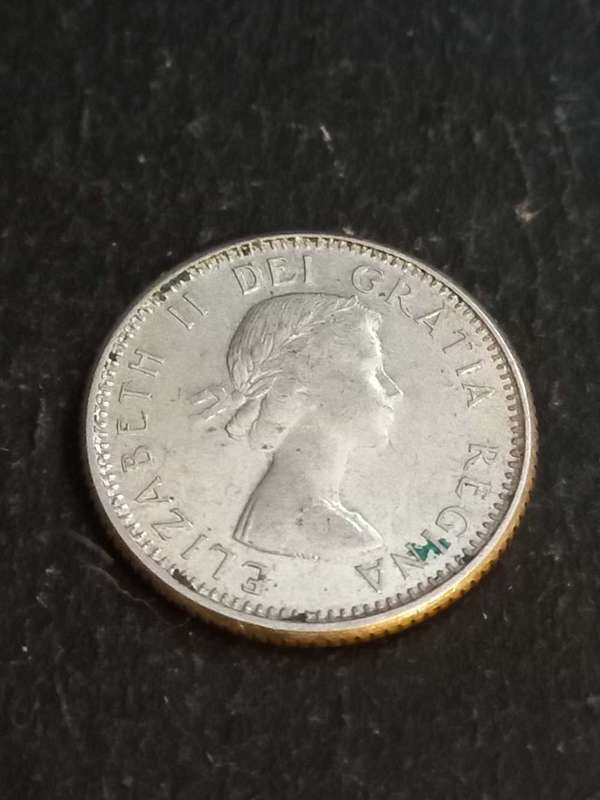 1960 Silver Canada 10 cent 0.800 Silver