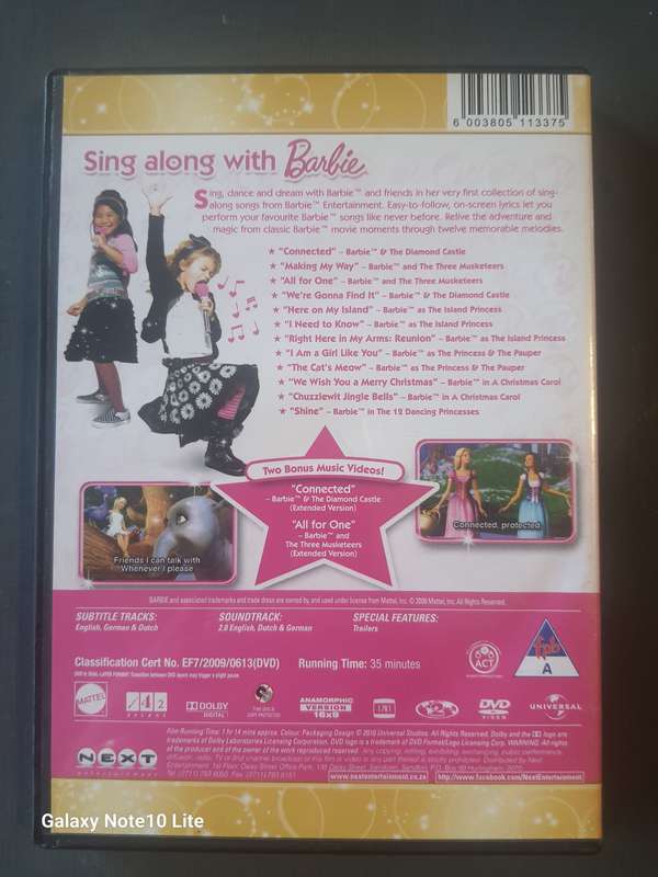 Movies Sing Along with Barbie DVD was listed for 20.00 on 30 Aug at 23 47 by BargainLot in Pretoria Tshwane ID 591836685