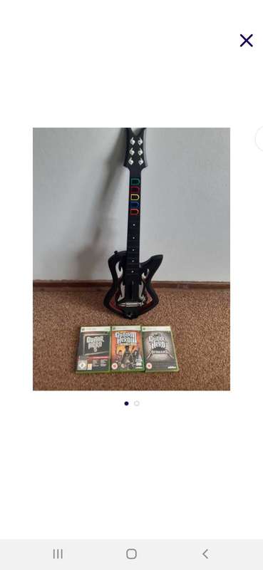 Guitar hero guitar+ 3 games