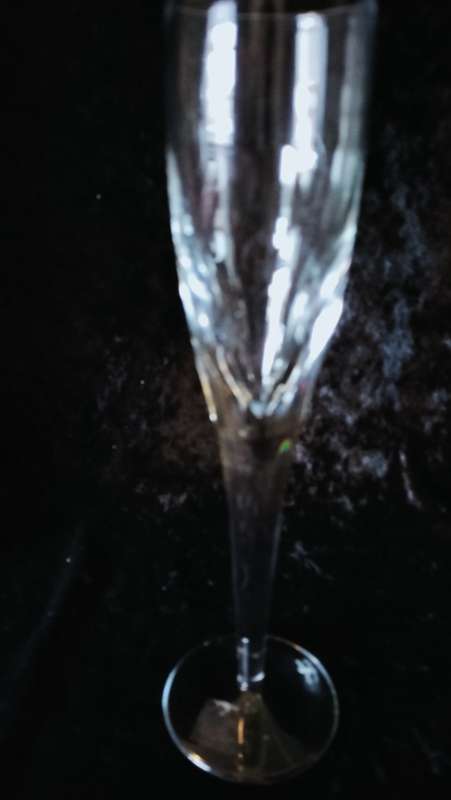 Pair of John Rocha Waterford Crystal ` Imprint Design` Champagne Flute Glass  Ireland Signed