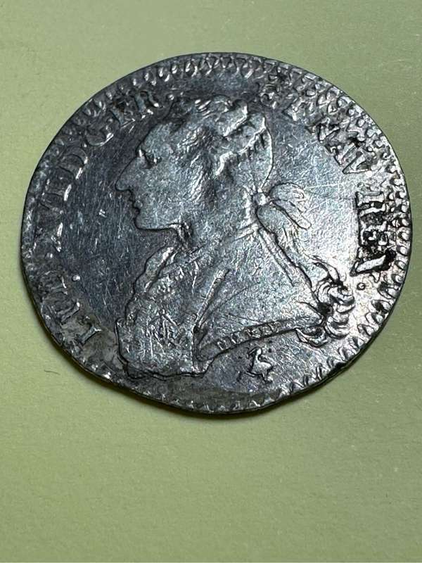 1/10 ecu Louis XVI 1778 French coin