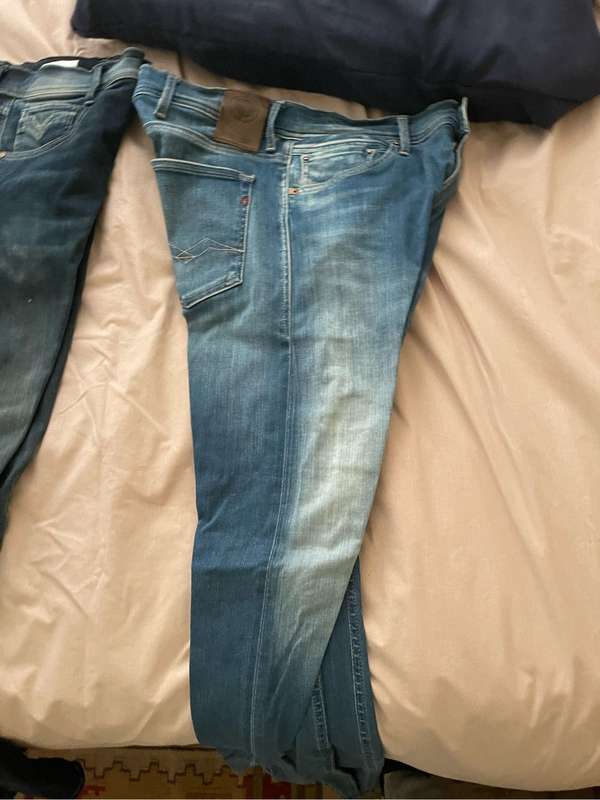Replay hyperflex medium blue jeans size 31 Jondrill slim fit medium