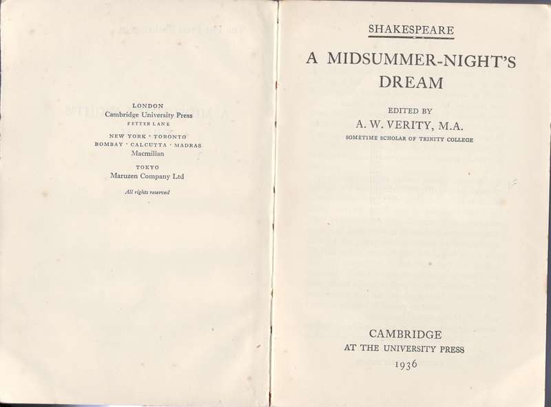 Shakespeare Book Collection 1887-1962