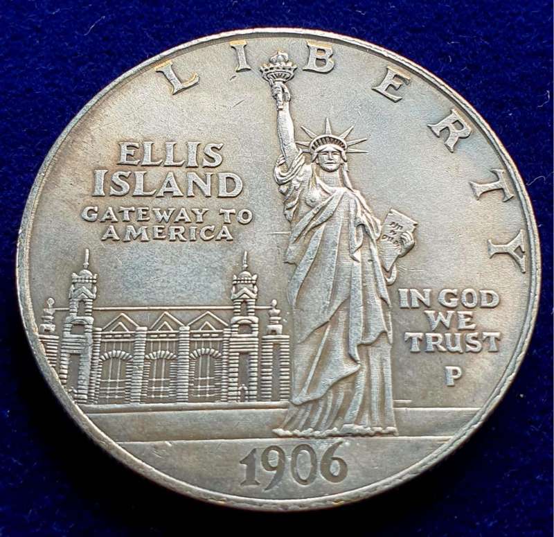 1906 `Ellis Island & Liberty One USA Dollar` - Gap Filler
