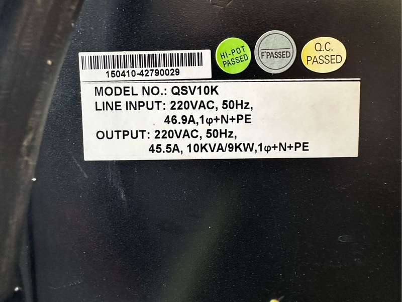 QSV10K Q-on 10kVa UPS with SNMP Card