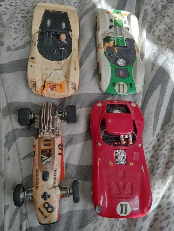 1/24 Cox Chaparral, Tamiya, Russkit and I think Monogram Slotcars