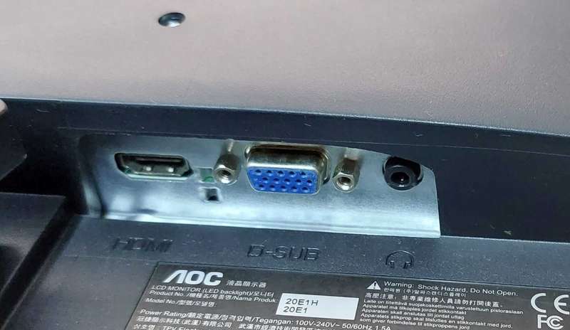 AOC 20E1H 19.5 inch LED Monitor
