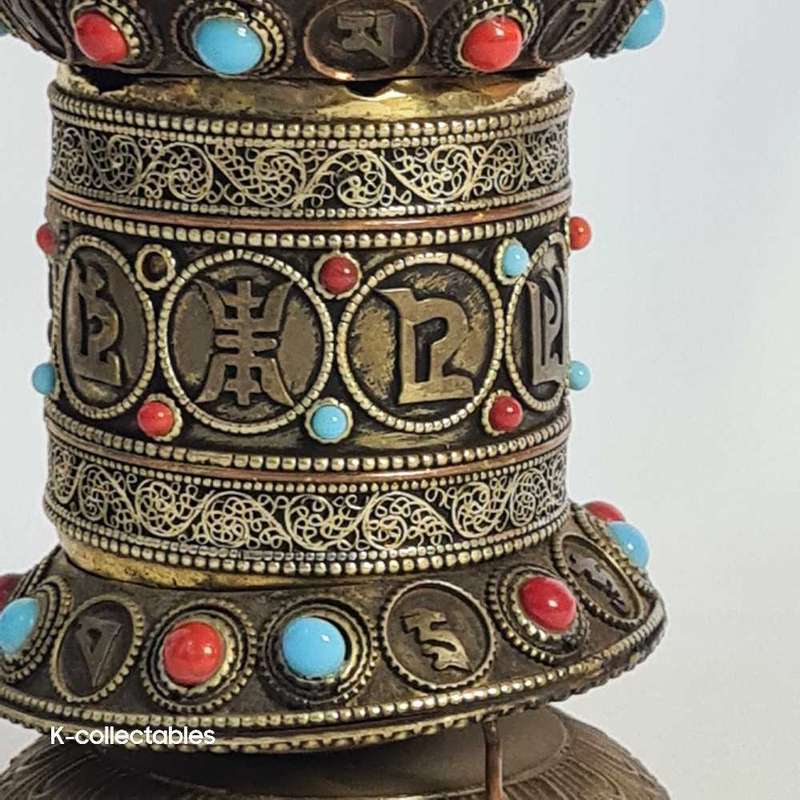 Tibetan Buddhist PRAYER WHEEL