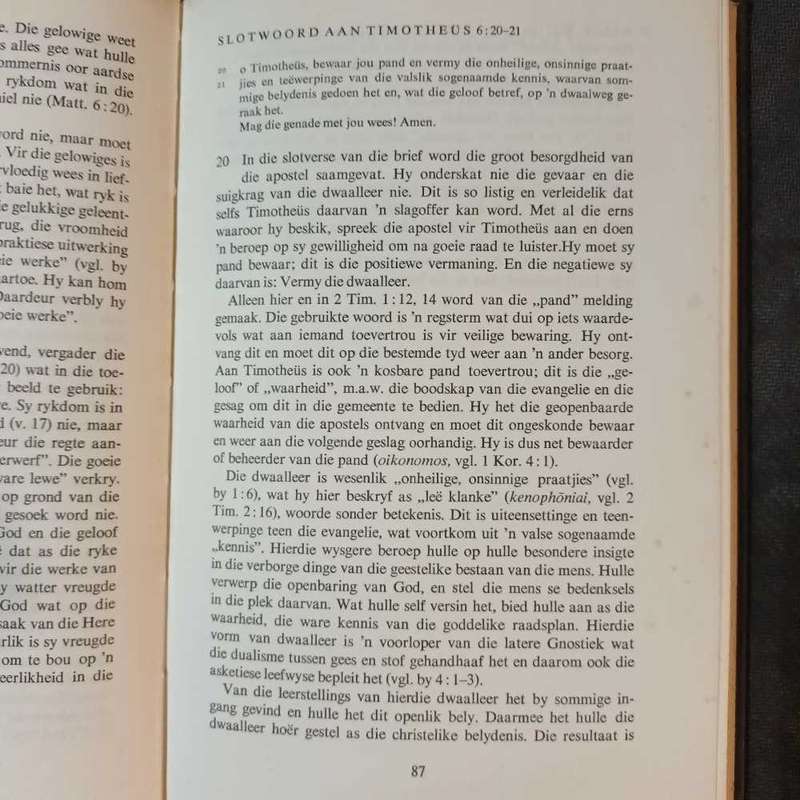 Bible commentary/Kommentaar: Die Pastoral briewe. Dr E. P. Groenewald