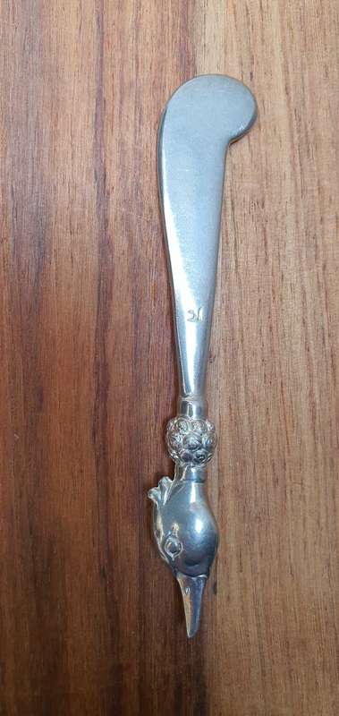 6 × Jenna Clifford Duck style 950 butter knifes