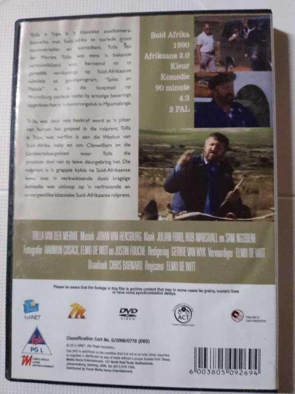 Tolla is Tops DVD movie