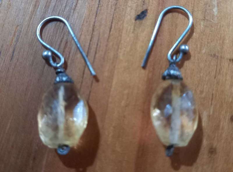 Vintage Citrine Necklace and Earrings