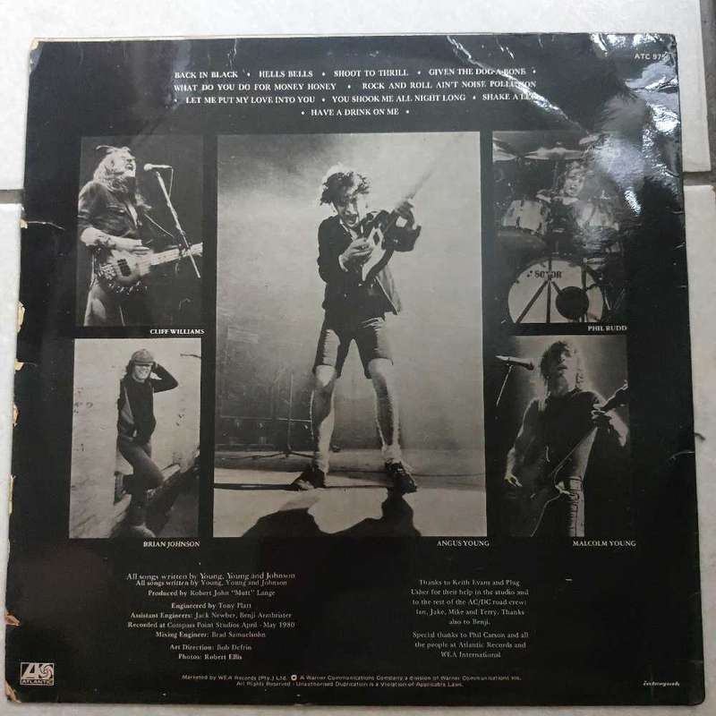 ACDC: Back In Black. L.P