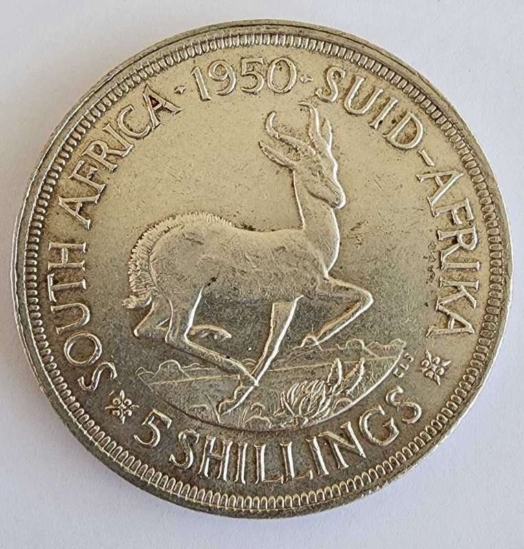 1950 Five Shillings
