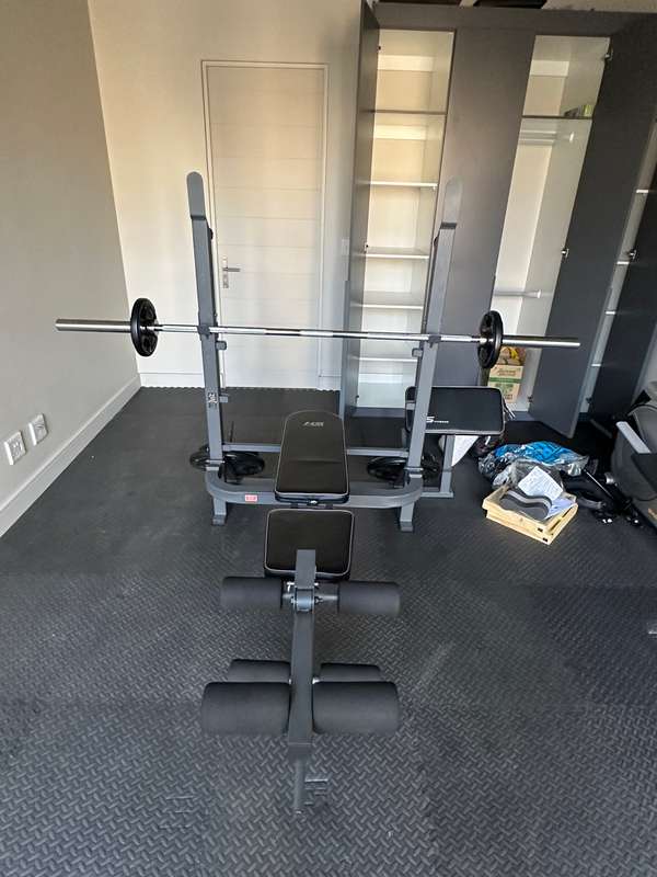 Weight bench bar for sale on sale