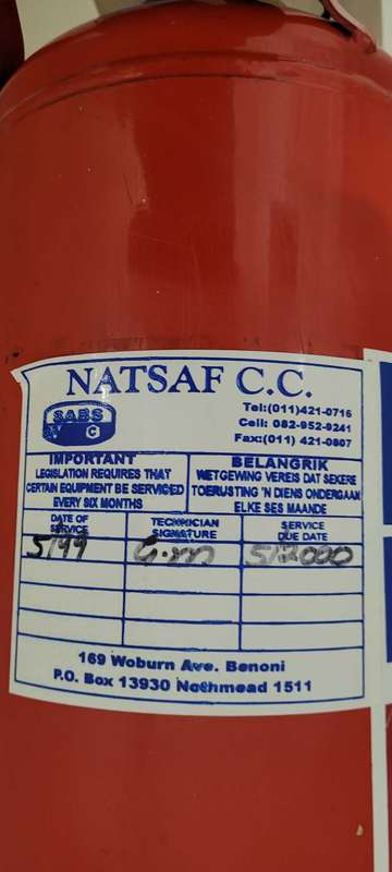 9Kg Solid Brass-Capped Vintage Full Fire Extinguisher   (Next Service 5/2000)