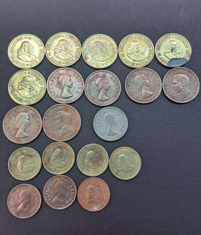 Old South African/ Suid Afrika Coins