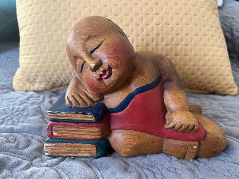 Vintage Chinese Statutes - Sleeping Babies