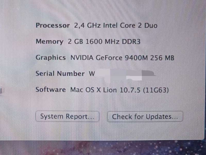 Late 2008 Apple Macbook 13.3