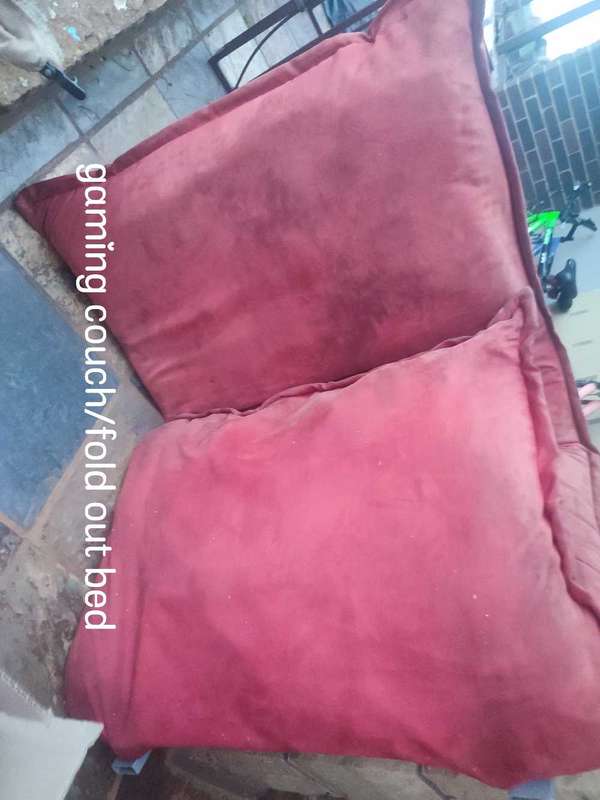 Gaming reclining foldout single couch