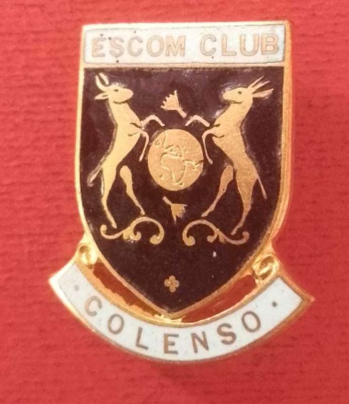 ESCOM ENAMEL COLENSO CLUB BADGE