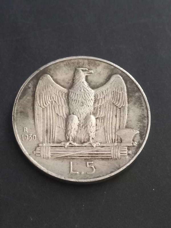1930R Italy 5.L .835 Silver