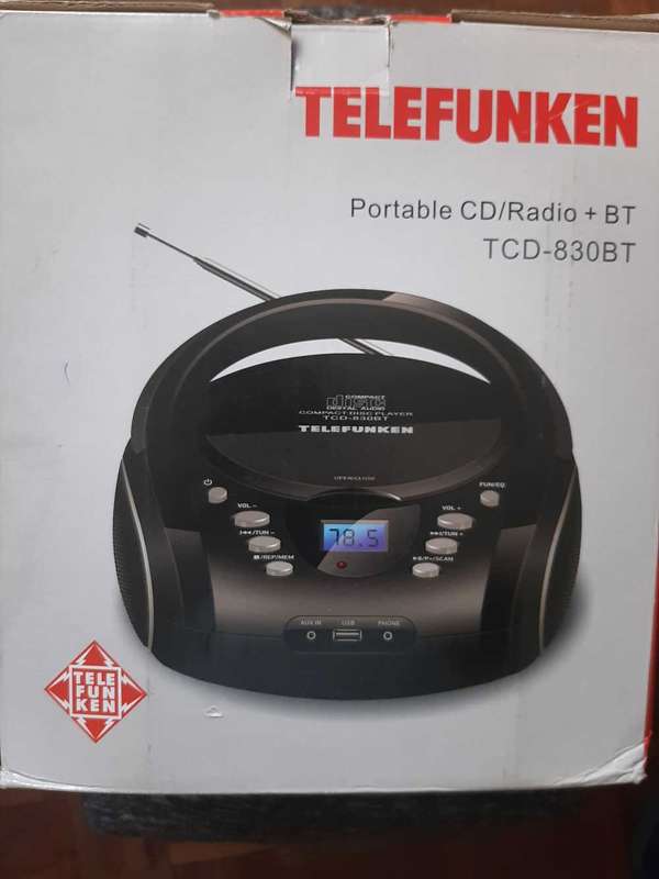 Telefunken portable CD radio BT