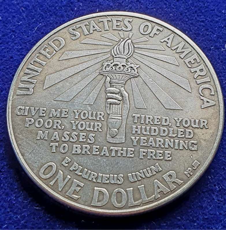 1906 `Ellis Island & Liberty One USA Dollar` - Gap Filler