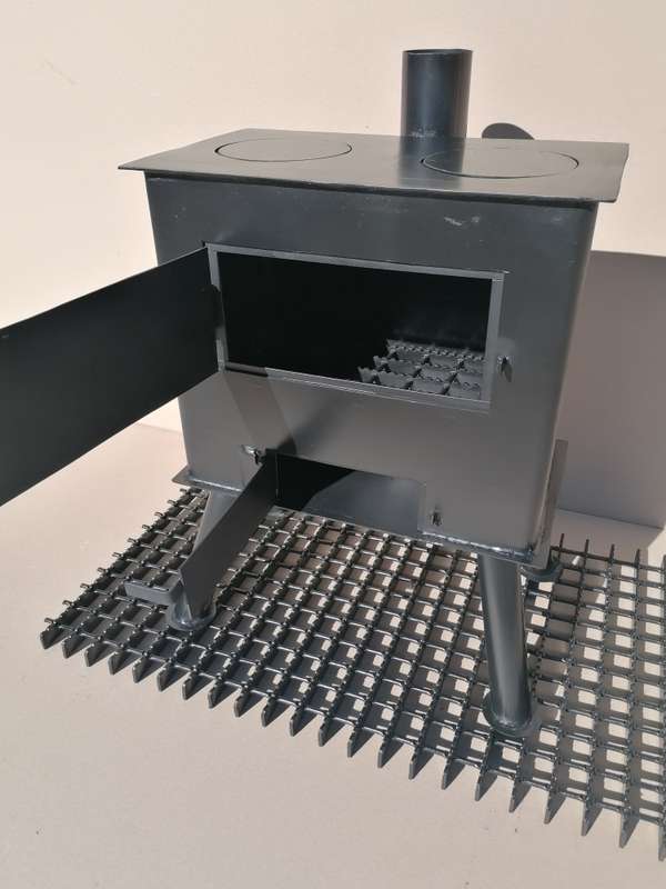 2 plate coal stove fire place