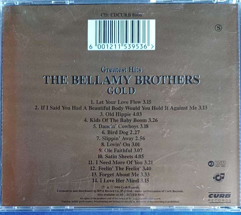The Bellamy Brothers Gold cd