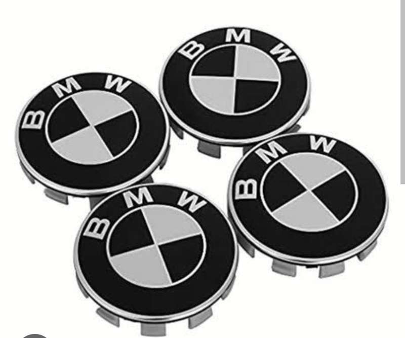 BMW 65mm Wheel Badge Set