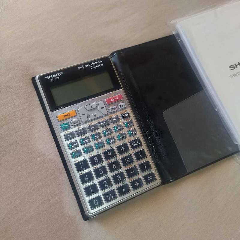 SHARP EL-738 BUSINESS/FINANCIAL CALCULATOR