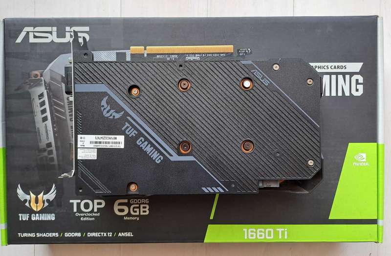 ASUS TUF Gaming GeForce GTX 1660 Ti OC Edition 6GB GDDR6 Graphics Card - As New in Box with Warranty