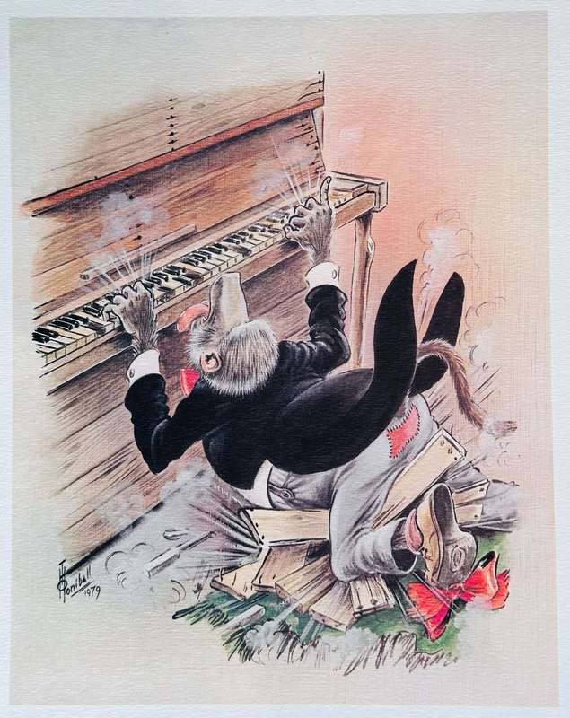 T.O. Honiball (1905 - 1990) Set of Five Lithographs `Adoons-Hulle` circa 1979