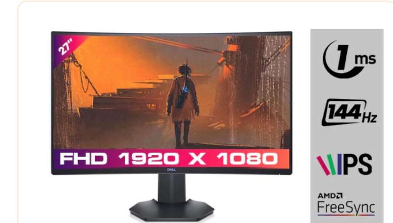DELL 27 CURVED GAMING MONITOR