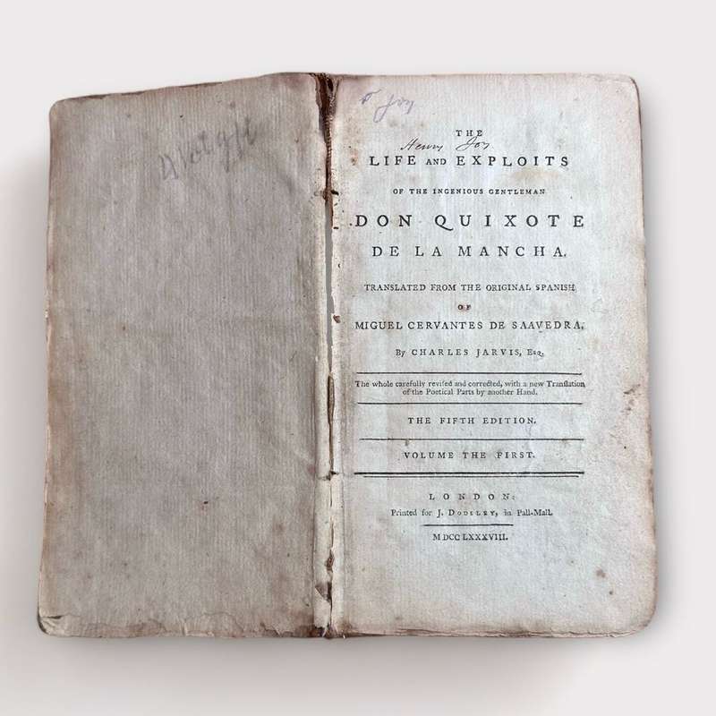 The Life And Exploits Of The Ingenious Gentleman DON QUIXOTE DE LA MANCHA - Puplished 1788
