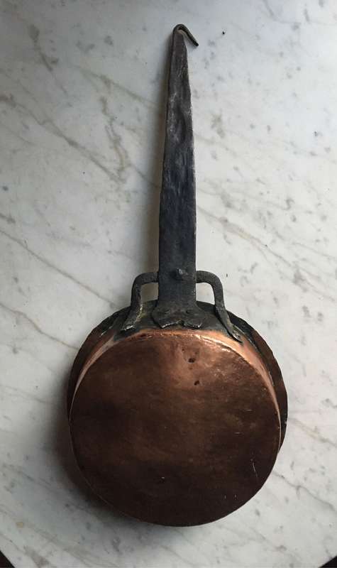 Antique copper pan