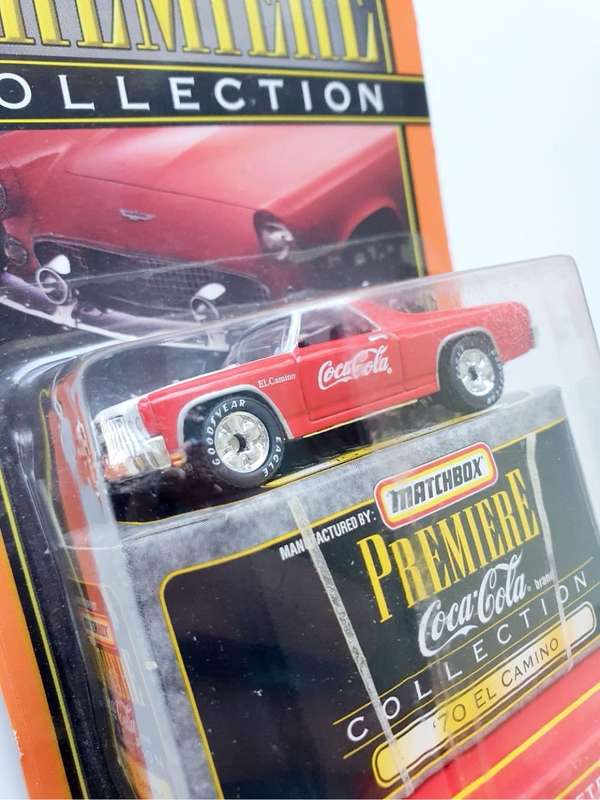 1998 COCA COLA MATCHBOX PREMIERE - LIMITED EDITION COCA-COLA - SERIES 1 - 70s EL CAMINO - TOP +