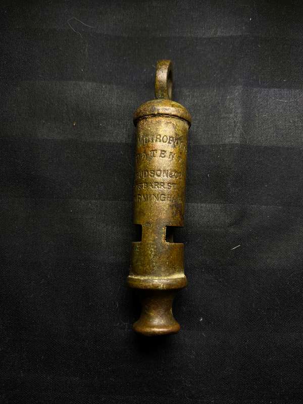 Rare Victorian J Hudson Metropolitan Police Whistle Circ 1888.