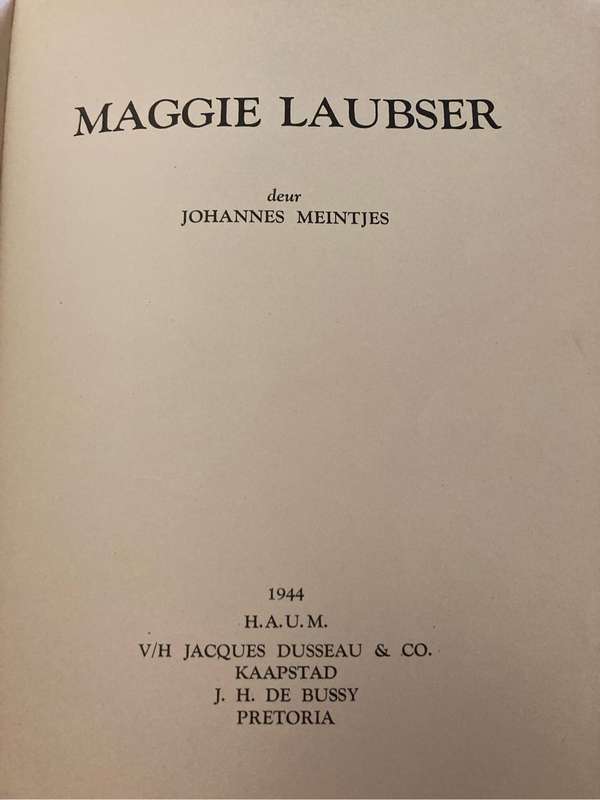 Maggie Laubser by Johannes Meintjies