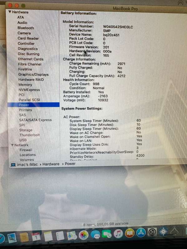 Intel Core i7 Apple MacBook Pro (13-inch, Early 2011)  640GB HDD 8GB RAM macOS 10.13.6