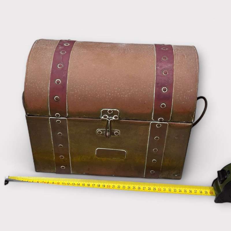 Antique Brass & Copper Chest