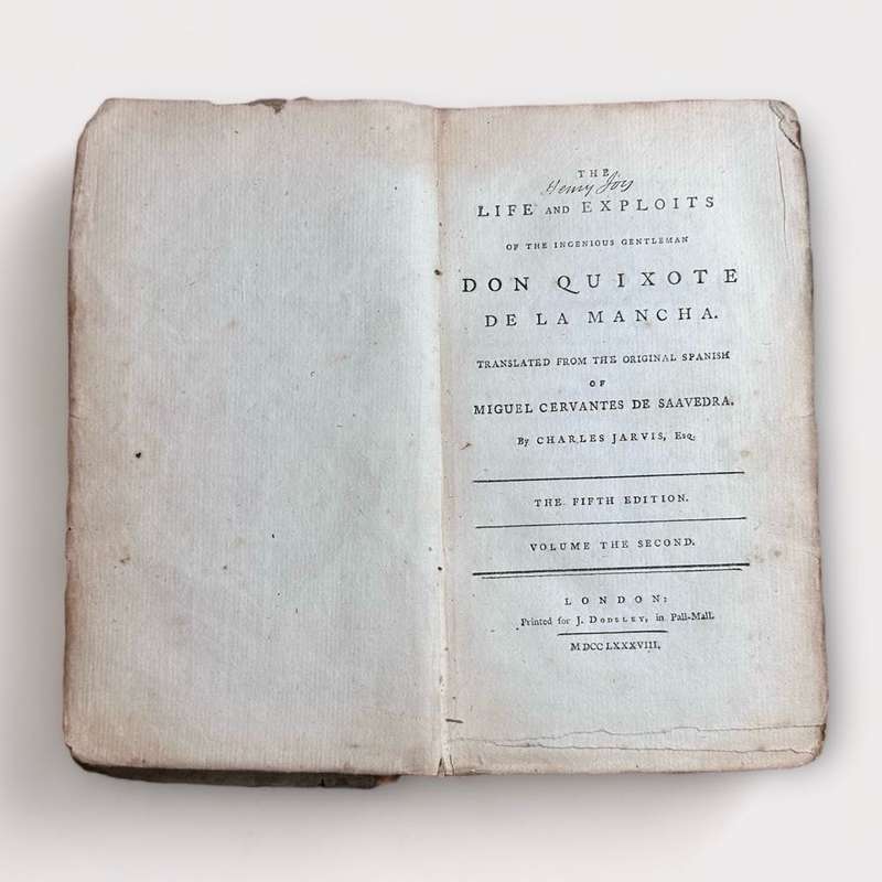The Life And Exploits Of The Ingenious Gentleman DON QUIXOTE DE LA MANCHA - Puplished 1788